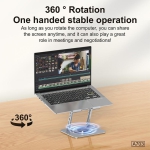 ⁦حامل لابتوب ASPOR A703 – قاعدة معدنية قابلة للطي⁩ - الصورة ⁦4⁩